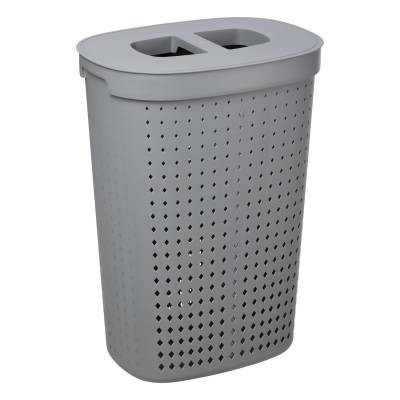 Kosz na bieliznę owalny 61 l SEOUL szary